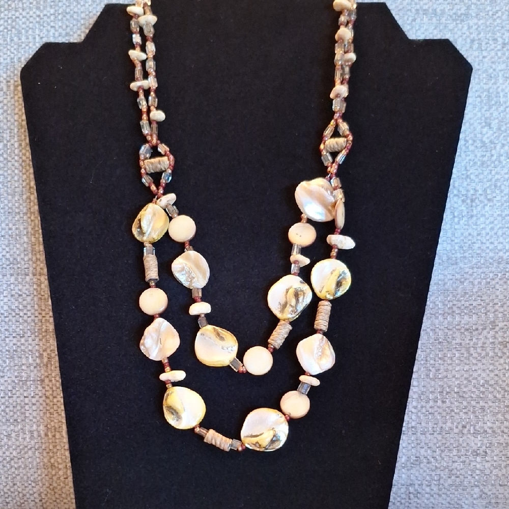 Shell, Stone & Bead Necklace
